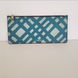 coach card wallet multi colored
